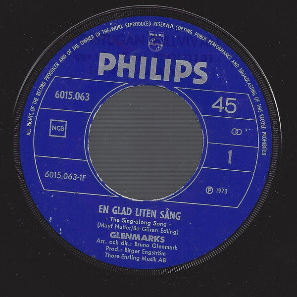 Glenmarks : En Glad Liten Sång (7", Single)
