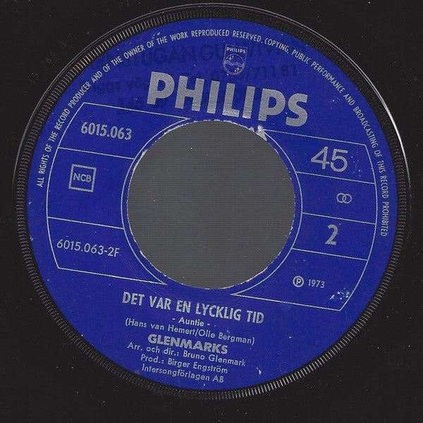 Glenmarks : En Glad Liten Sång (7", Single)