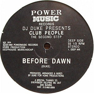 DJ Duke Presents Club People : The Second Step (12")