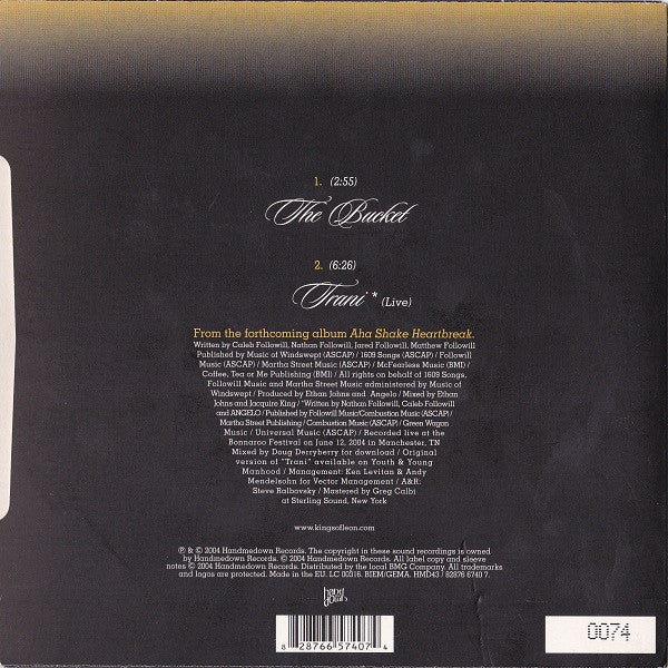 Kings Of Leon : The Bucket (7", Single, Ltd, Num)