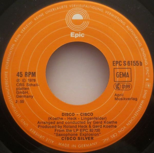 Cisco Silver : Land Of 1.000 Dances (7")