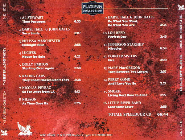Various : The Best Ballads Of The 70's (CD, Comp)