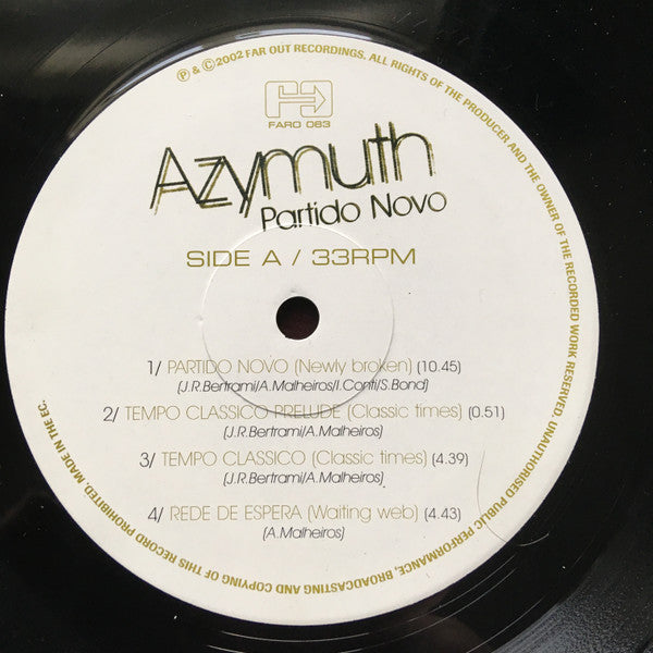 Azymuth : Partido Novo (LP)