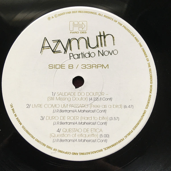 Azymuth : Partido Novo (LP)