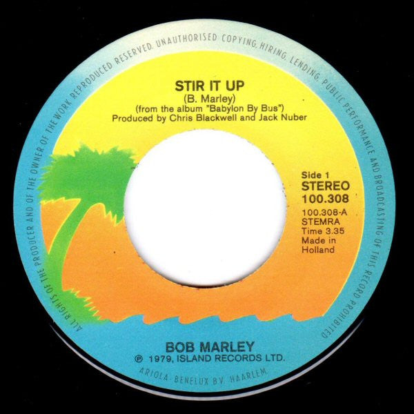 Bob Marley & The Wailers : Stir It Up (7", Single)