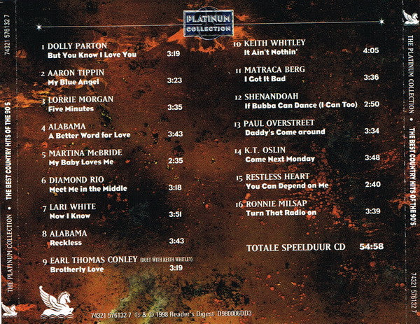 Various : The Best Country Hits Of The 90s (CD, Comp)