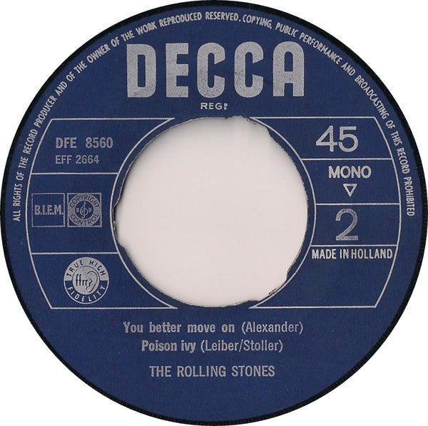 The Rolling Stones : The Rolling Stones (7", EP, Mono)