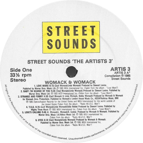 Womack & Womack / The O'Jays / SOS Band* / Kleeer : The Artists Volume III (2xLP, Comp)