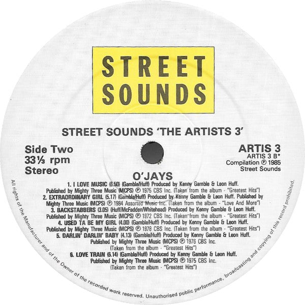 Womack & Womack / The O'Jays / SOS Band* / Kleeer : The Artists Volume III (2xLP, Comp)