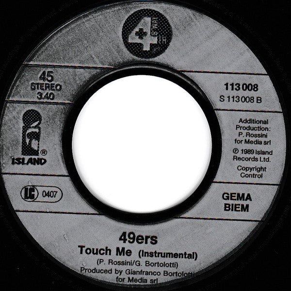49ers : Touch Me (Sexual Version) (7", Single)