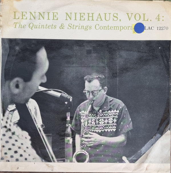 Lennie Niehaus : Vol. 4: The Quintets & Strings (LP, Album, Mono)