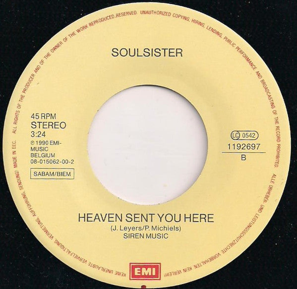 Soulsister : Downtown (7", Single)