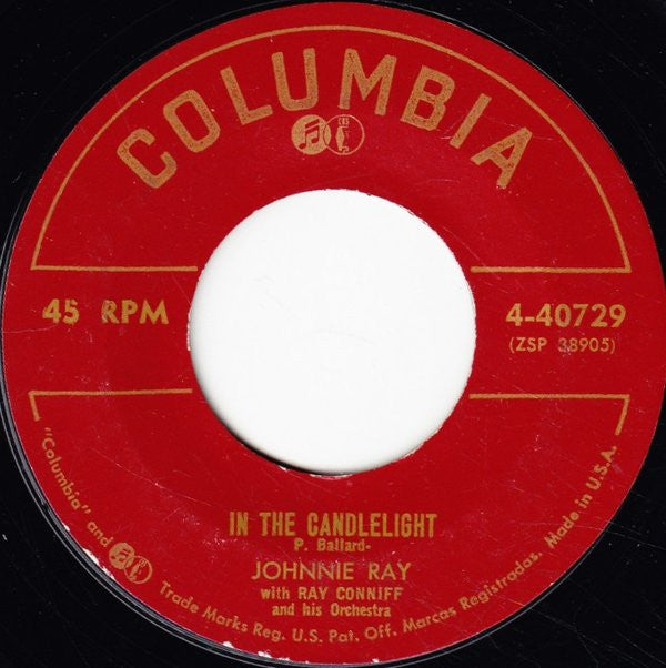 Johnnie Ray : Just Walking In The Rain / In The Candlelight (7", Hol)