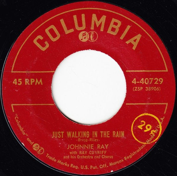 Johnnie Ray : Just Walking In The Rain / In The Candlelight (7", Hol)