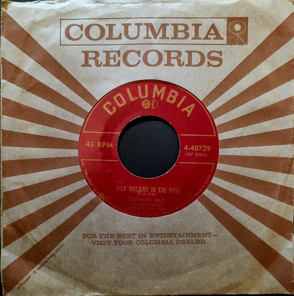 Johnnie Ray : Just Walking In The Rain / In The Candlelight (7", Hol)
