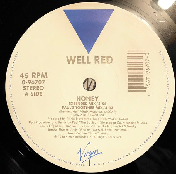 Well Red : Honey / Love Gone Crazy (12")