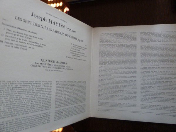Joseph Haydn - Quatuor Via Nova : Les Sept Dernières Paroles Du Christ Op. 51 (LP, Gat)