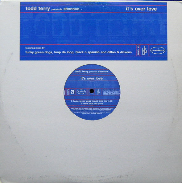 Todd Terry Presents Shannon : It's Over Love (2x12", Promo)