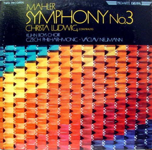 Gustav Mahler / Christa Ludwig, Kühnův Dětský Sbor, The Czech Philharmonic Orchestra, Václav Neumann : Symphony No. 3 (2xLP, Album, Gat)