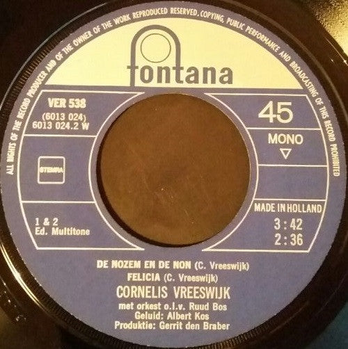 Cornelis Vreeswijk : Veronica 538  (7")