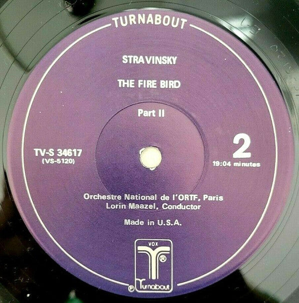 Igor Stravinsky / Lorin Maazel, Orchestre National De France : The Firebird (Complete Ballet In Two Tableaux) (LP, Album)