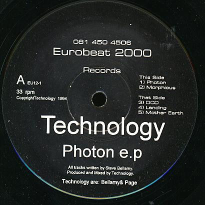 Technology (2) : Photon E.P (12", EP)