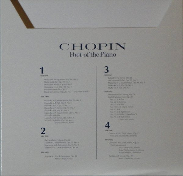 Frédéric Chopin : Poet Of The Piano (4xLP, Comp + Box)