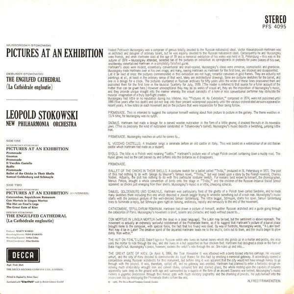 Leopold Stokowski / New Philharmonia Orchestra : Pictures At An Exhibition (LP)