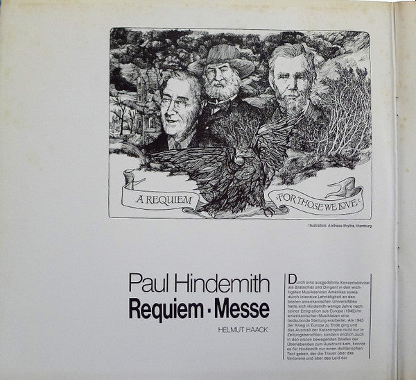 Paul Hindemith / Annelies Burmeister • Günther Leib, Solistenvereinigung Des Berliner Rundfunks • Rundfunkchor Berlin • Rundfunk-Sinfonieorchester Berlin, Helmut Koch : Requiem • Messe (2xLP)