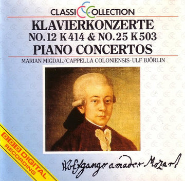 Wolfgang Amadeus Mozart : Klavierkonzerte No.12 K 414 & No.25 K 503 (CD)