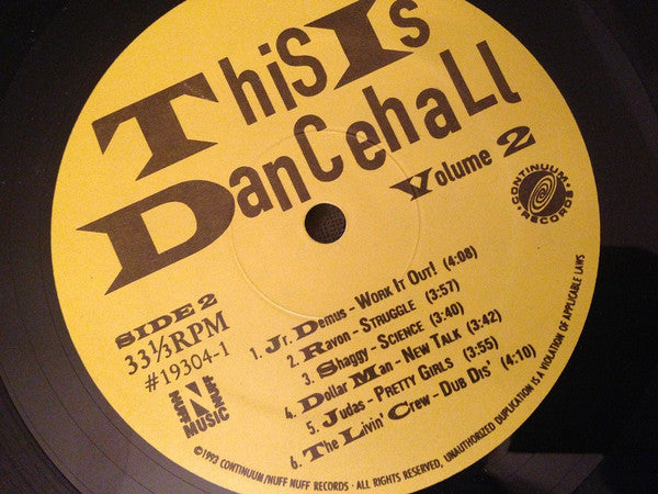 Various : This Is Dancehall Volume 2 (LP, Comp)
