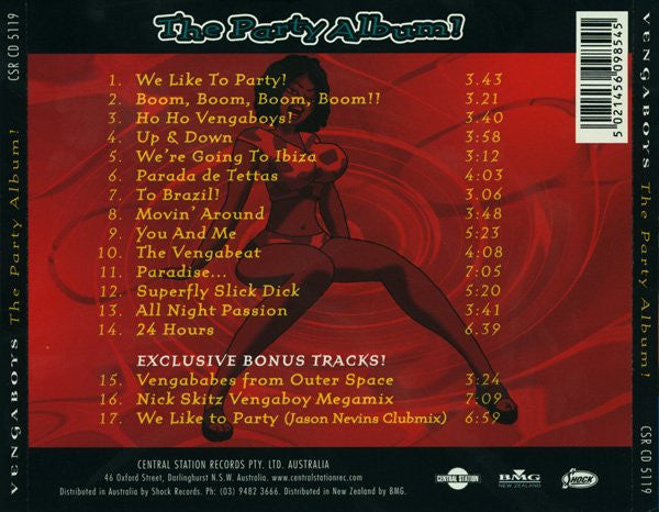 Vengaboys : The Party Album! (CD, Album)