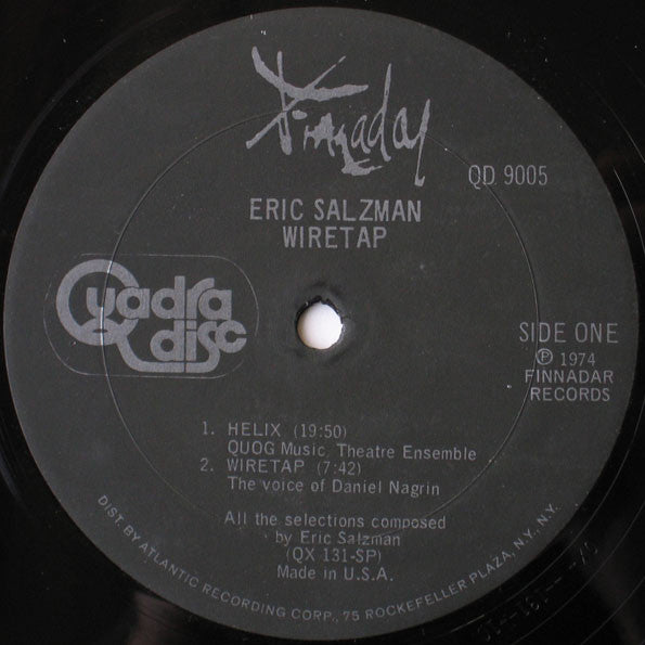 Eric Salzman : Wiretap (LP, Album, Quad)