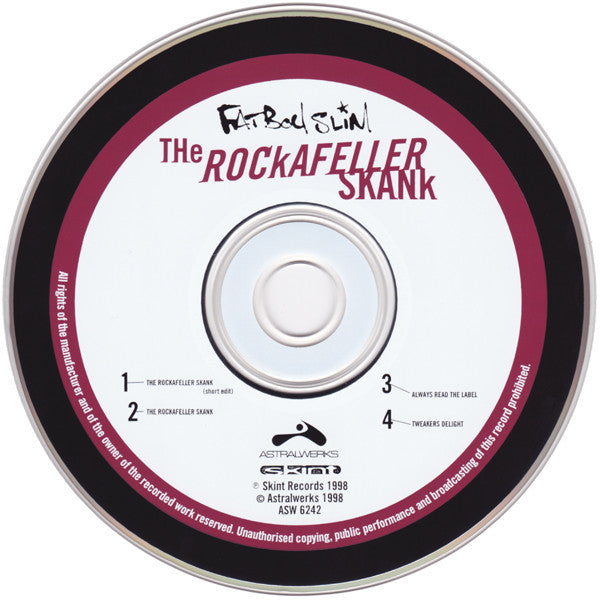 Fatboy Slim : The Rockafeller Skank (CD, Maxi)