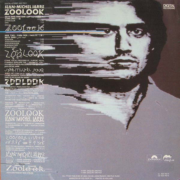 Jean-Michel Jarre : Zoolook (LP, Album)