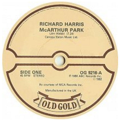 Richard Harris : McArthur Park (7", Single, RE)