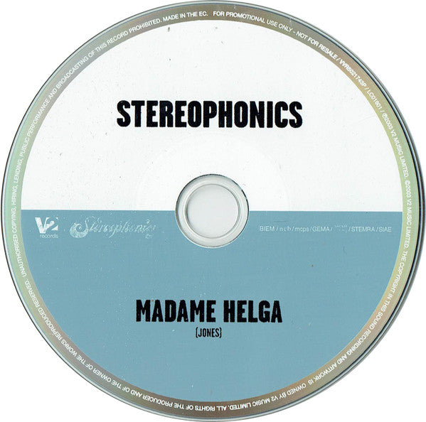 Stereophonics : Madame Helga (CD, Single, Promo)