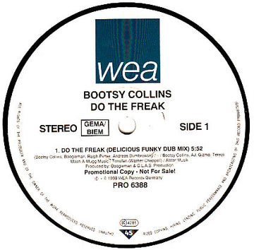 Bootsy Collins : Do The Freak (12", Single, Promo)