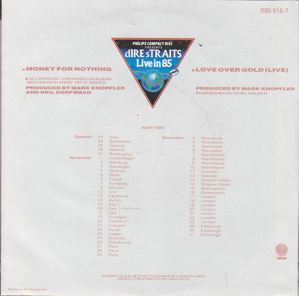 Dire Straits : Money For Nothing (7", Single)