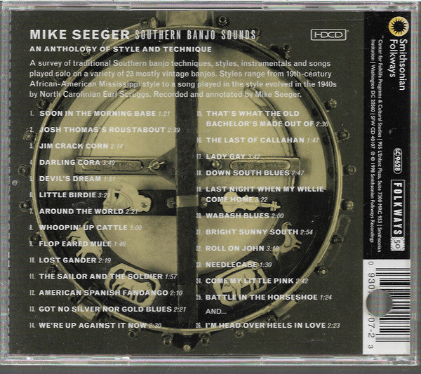 Mike Seeger : Southern Banjo Sounds (HDCD)