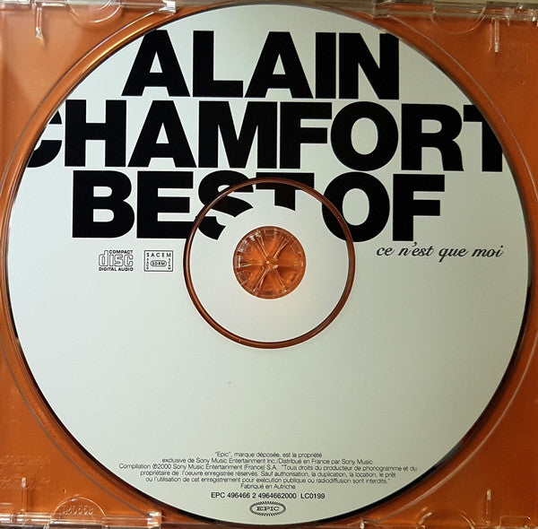 Alain Chamfort : Best Of - Ce N'est Que Moi (CD, Comp)
