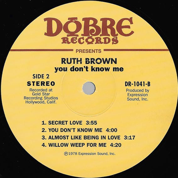 Ruth Brown : You Don't Know Me (LP, Album)