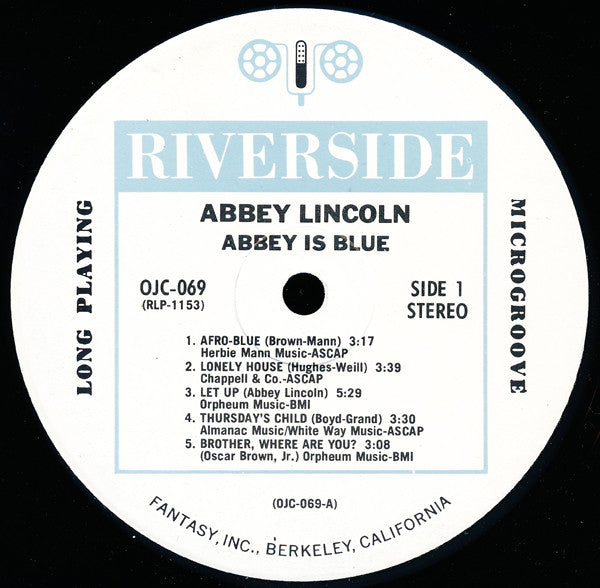 Abbey Lincoln : Abbey Is Blue (LP, Album, RE)