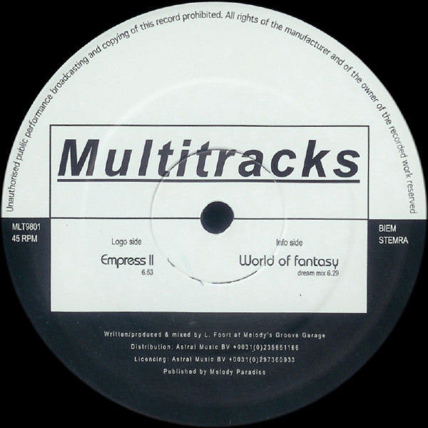 Funk Function : Empress II / World Of Fantasy (12")