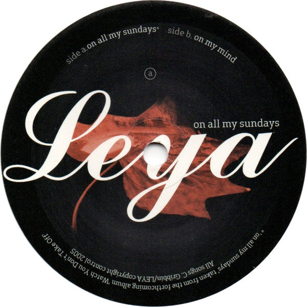 Leya (2) : On All My Sundays (7")