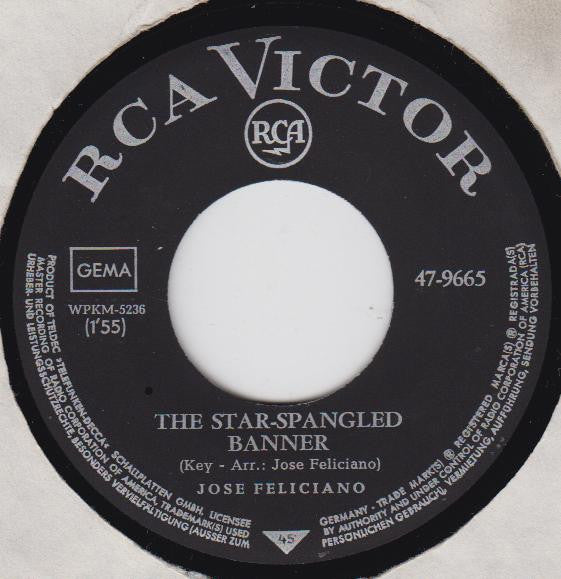 José Feliciano : And I Love Her / The Star-Spangled Banner (7", Mono)