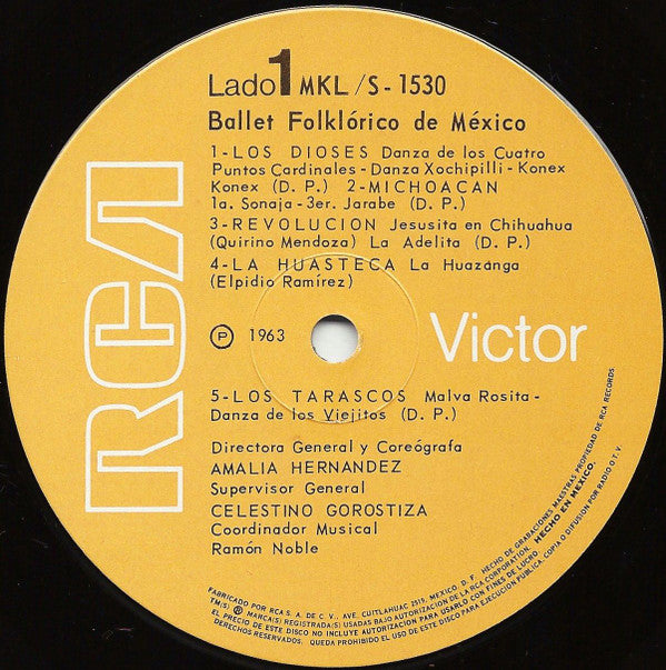 Ballet Folklorico De Mexico : Ballet Folklorico De Mexico (LP, Album, RE, Ora)