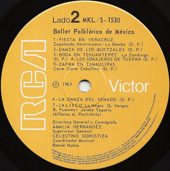 Ballet Folklorico De Mexico : Ballet Folklorico De Mexico (LP, Album, RE, Ora)