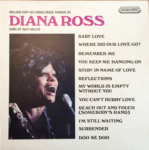 Suzy Miller (2) : Million Copy Hit Songs Made Famous By Diana Ross Sung By Suzy Miller (LP)