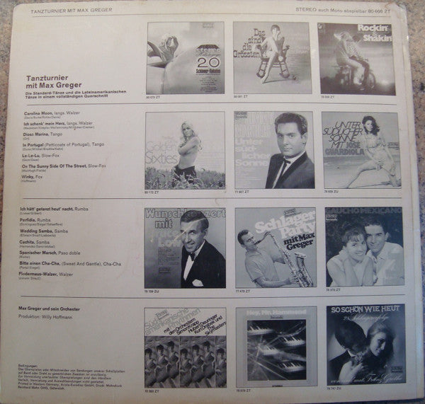 Max Greger : Tanzturnier Mit Max Greger (LP, Album)